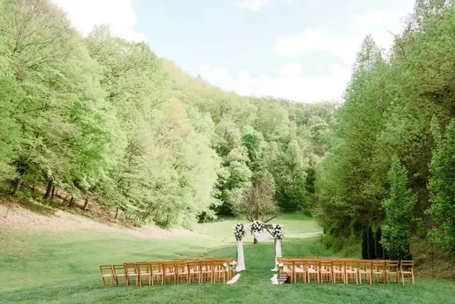 Corrine & Robby in the wooded cove